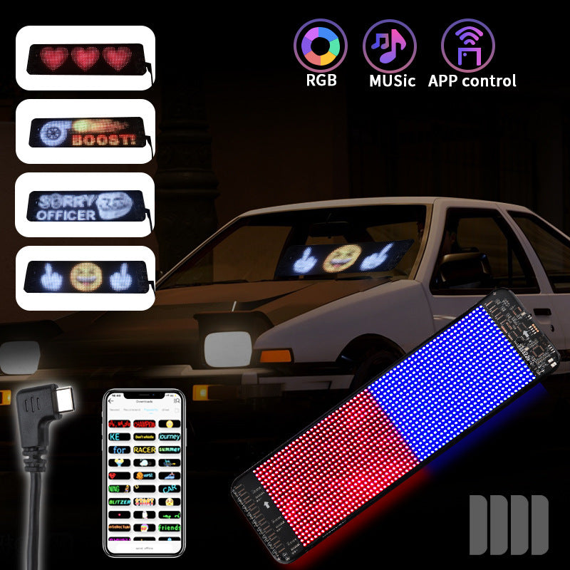 Customizable Car LED sign